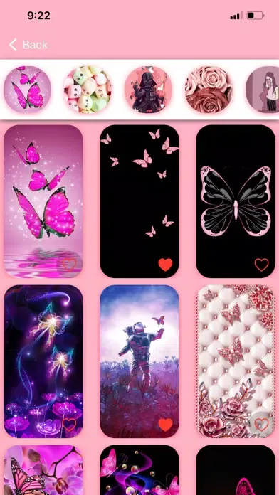 Capturas de pantalla de pinky: girly wallpaper