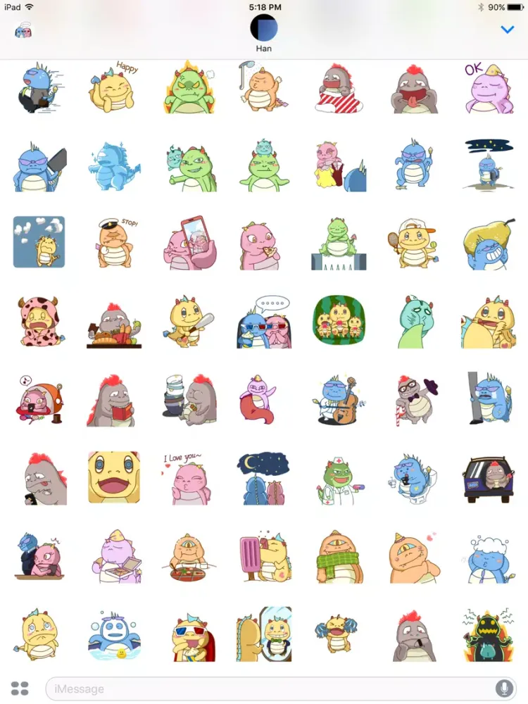 Captures d'écran de Elffamilymoji iPad 