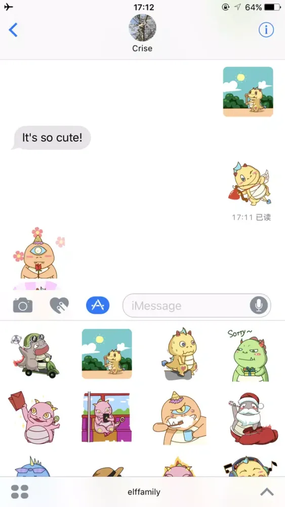 Captures d'écran de Elffamilymoji