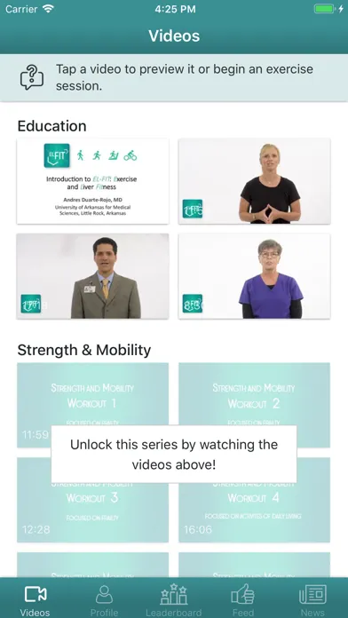 ภาพหน้าจอของ El-FIT - Exercise & Liver