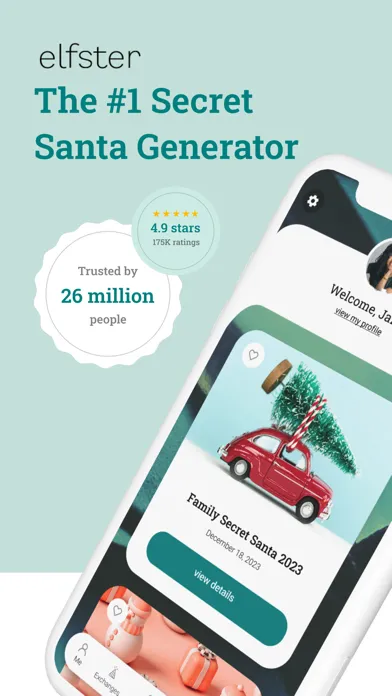 ภาพหน้าจอของ Elfster: The Secret Santa App