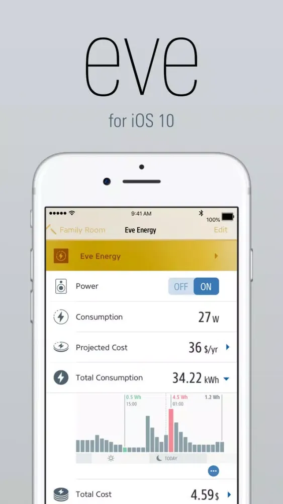 Скриншоты Elgato Eve for iOS 10