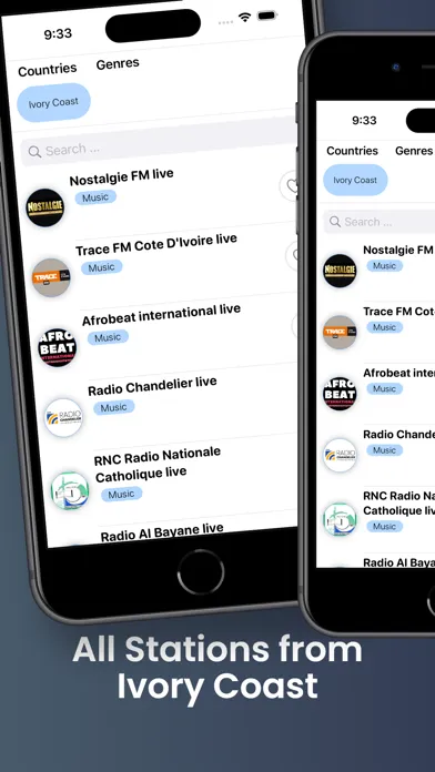 Côte d’Ivoire Radios en direct スクリーンショット