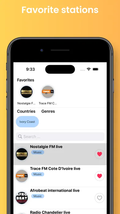 Côte d’Ivoire Radios en direct スクリーンショット