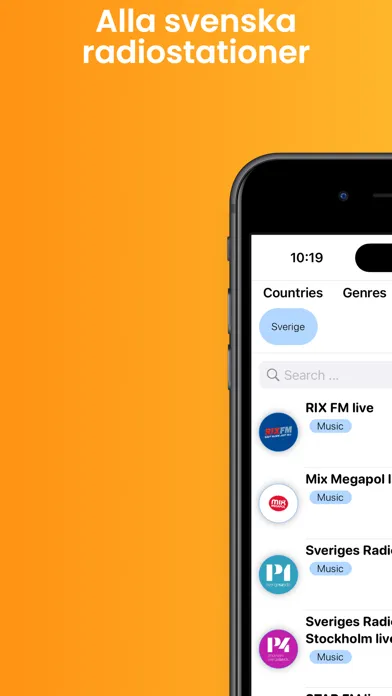 Capturas de pantalla de Sveriges Radiostationer live