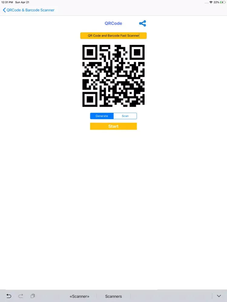 Tangkapan skrin QR Code & Barcode Fast Scanner iPad 