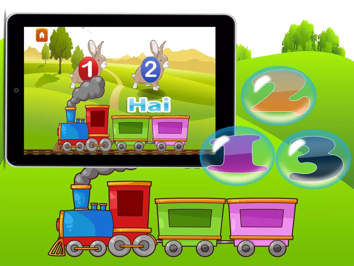 Capturas de pantalla de học đếm cho trẻ em iPad 