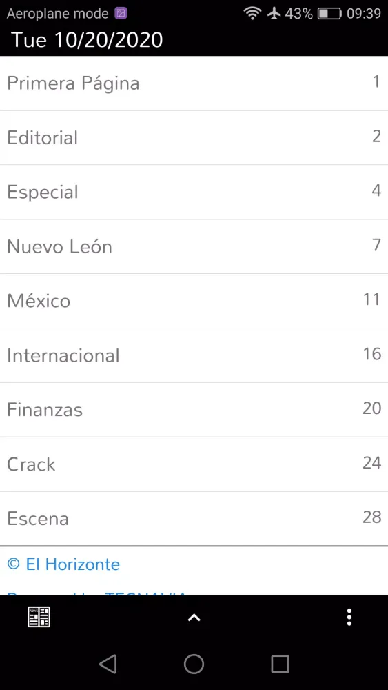 El Horizonte eEdition Screenshots
