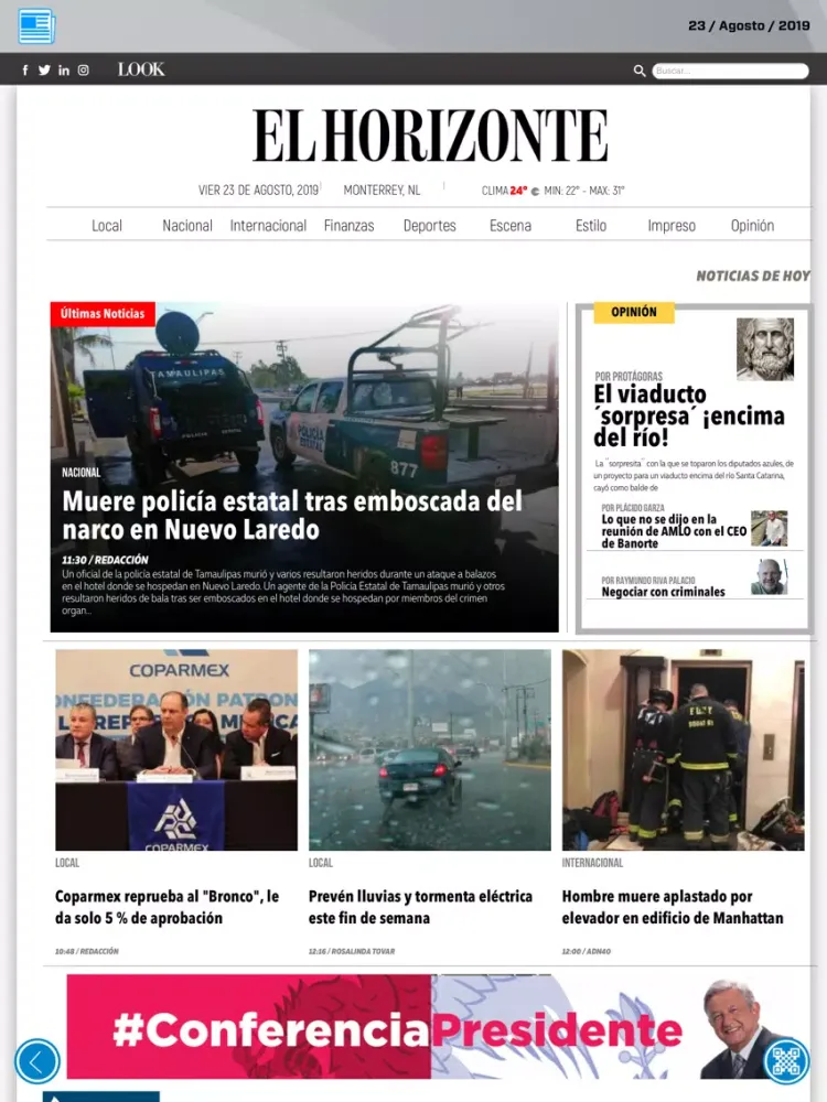 Скриншоты El Horizonte iPad 