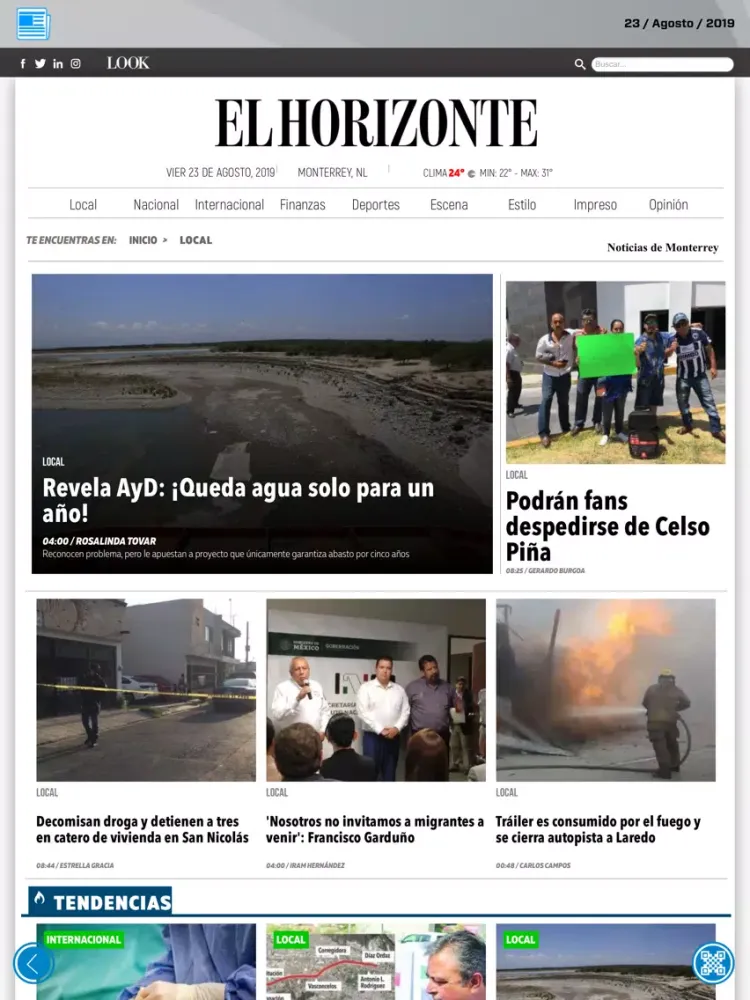 Скриншоты El Horizonte iPad 