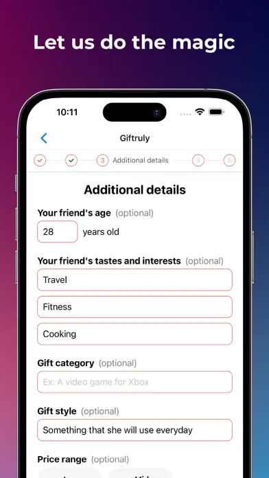 Giftruly: AI Gift Finder سکرین شاٹس