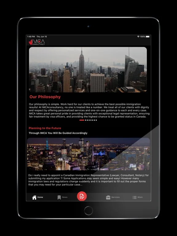 IMCA Consultancy iPad  स्क्रीनशॉट