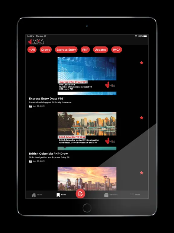 IMCA Consultancy iPad  स्क्रीनशॉट