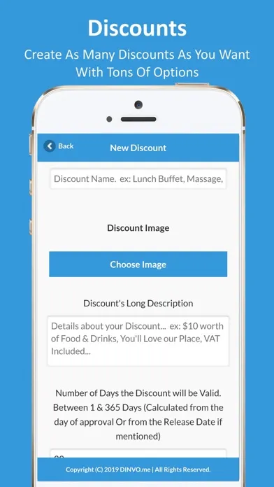 ภาพหน้าจอของ DINVO Merchants