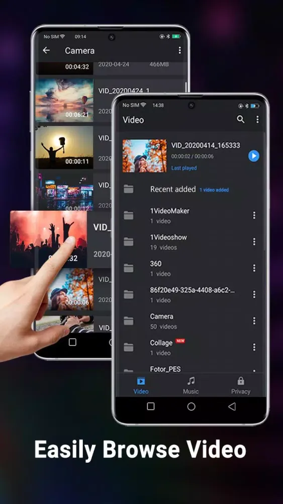 Capturas de tela do Video Player All Format