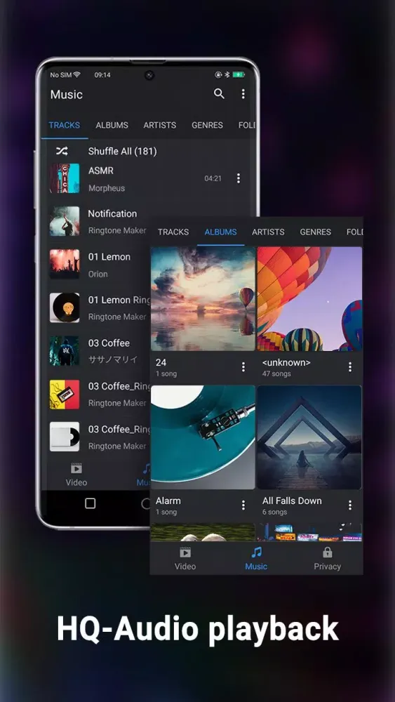 Capturas de tela do Video Player All Format