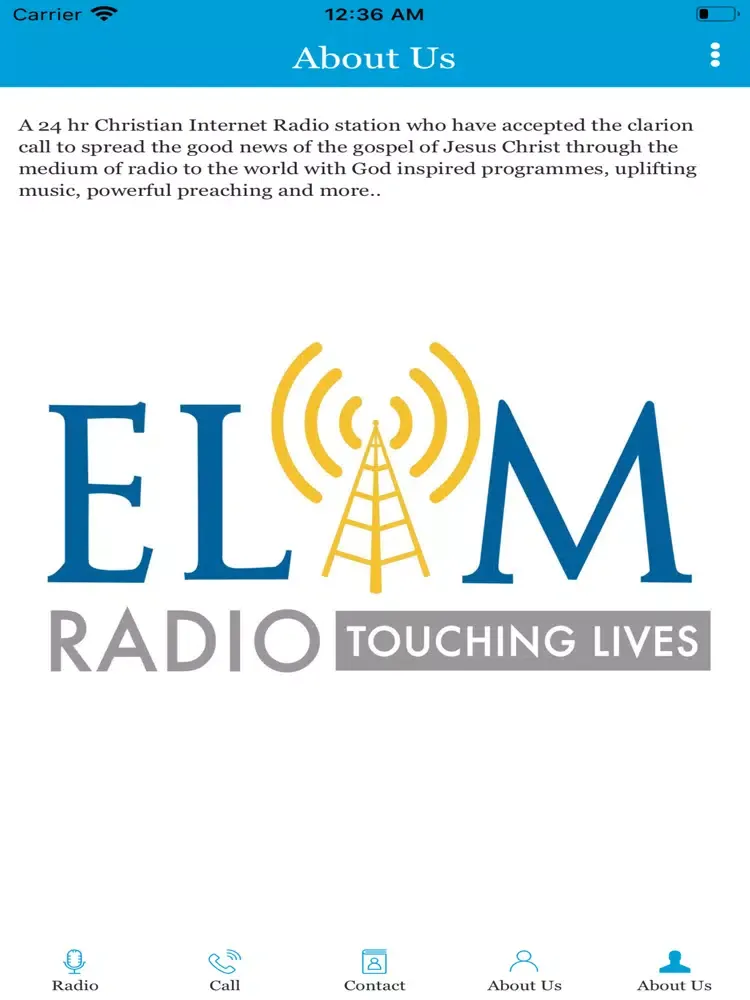 Screenshot di ELIM RADIO UK iPad 