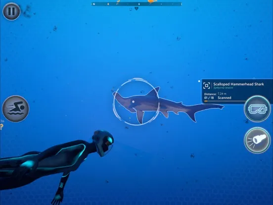 Capturas de tela do Beyond Blue iPad 