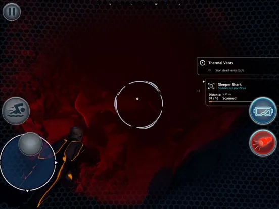 Capturas de tela do Beyond Blue iPad 
