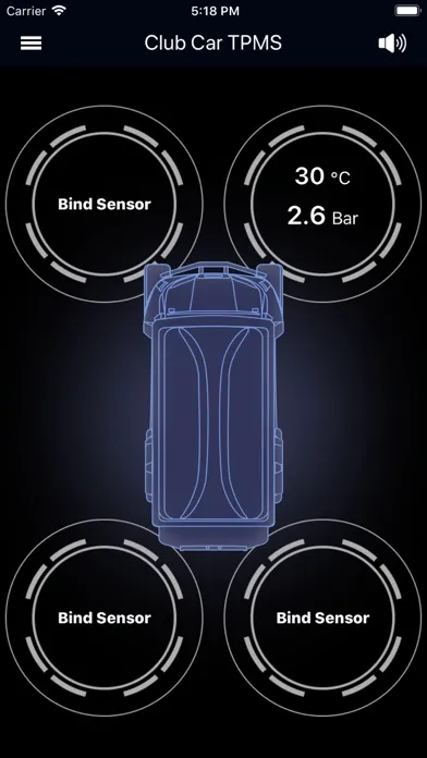 Club Car TPMS Screenshots