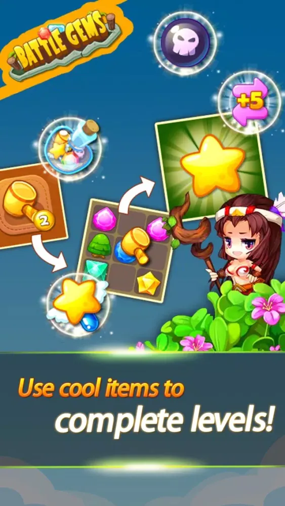ภาพหน้าจอของ Battle Gems - Endless Match