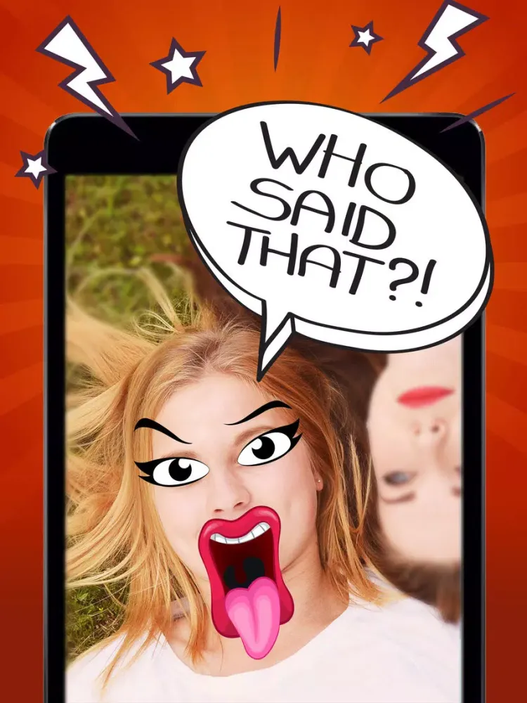 Angry Face Maker Comic Sticker App iPad 應用截圖