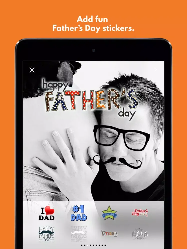 Captures d'écran de Fathers Day: Instant FREE Photo Sticker App iPad 