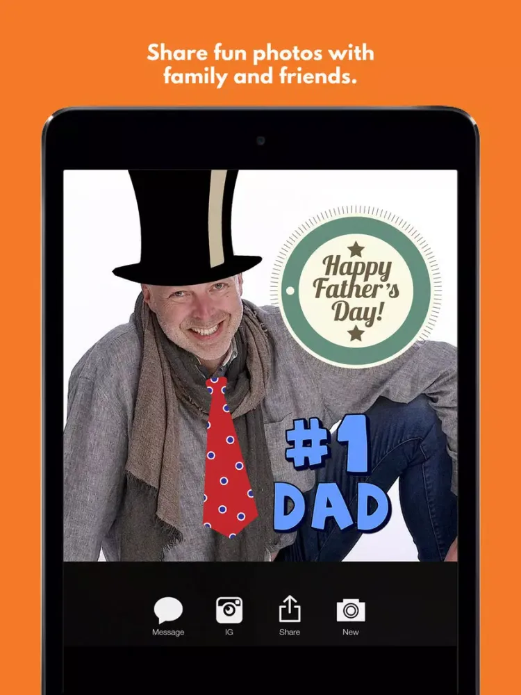 Captures d'écran de Fathers Day: Instant FREE Photo Sticker App iPad 