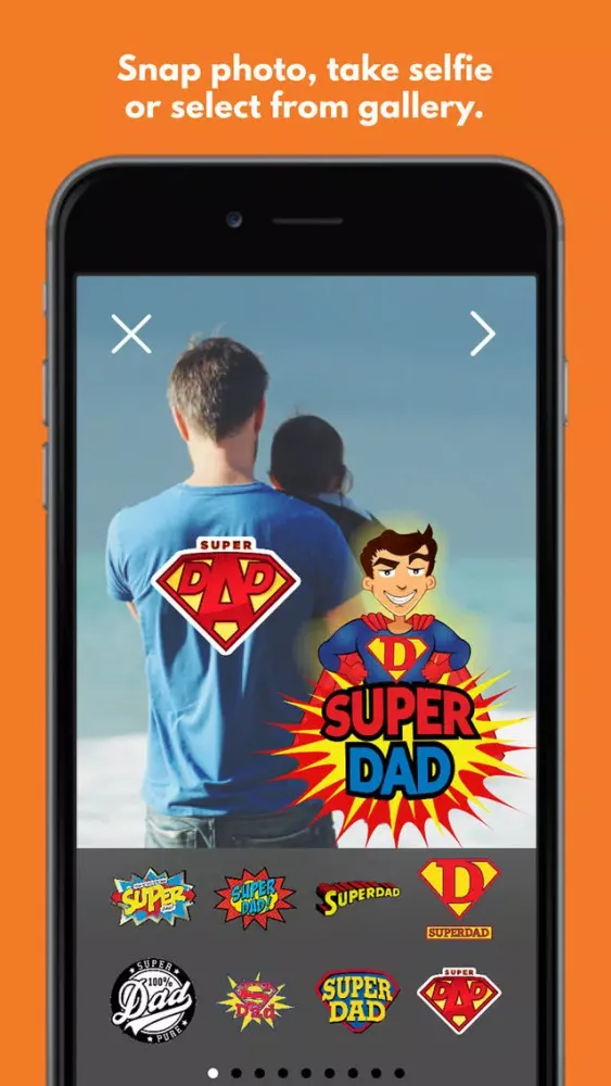 Captures d'écran de Fathers Day: Instant FREE Photo Sticker App