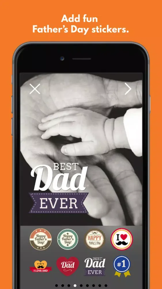 Captures d'écran de Fathers Day: Instant FREE Photo Sticker App