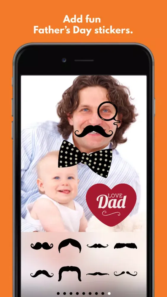 Captures d'écran de Fathers Day: Instant FREE Photo Sticker App