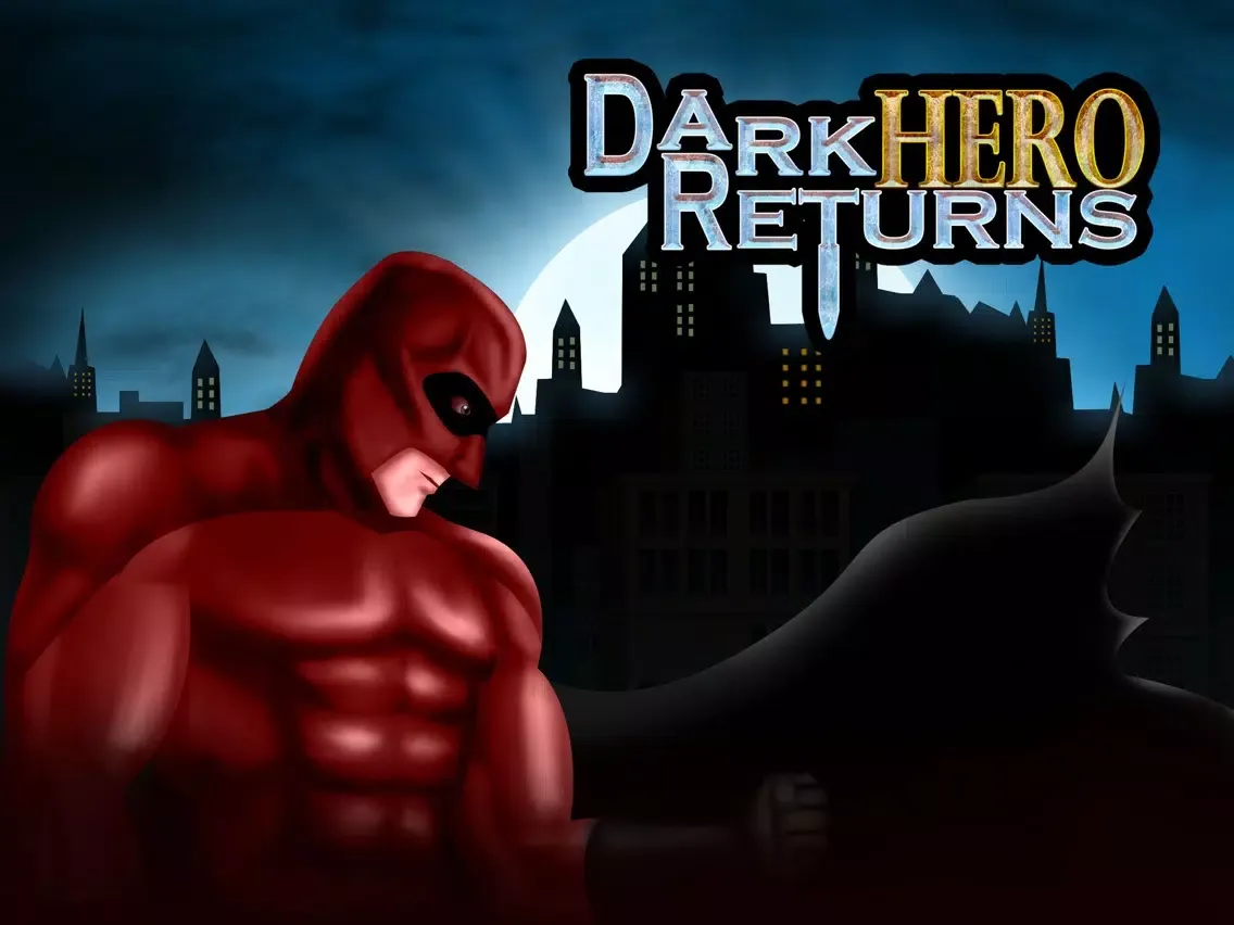 Dark Hero Returns Lite - The Superhero Knight saves the City - Free version iPad  Screenshots