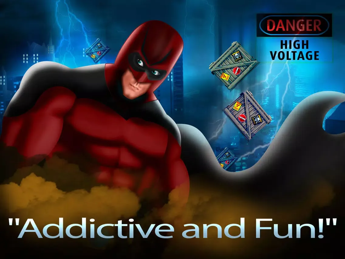 Dark Hero Returns Lite - The Superhero Knight saves the City - Free version iPad  Screenshots