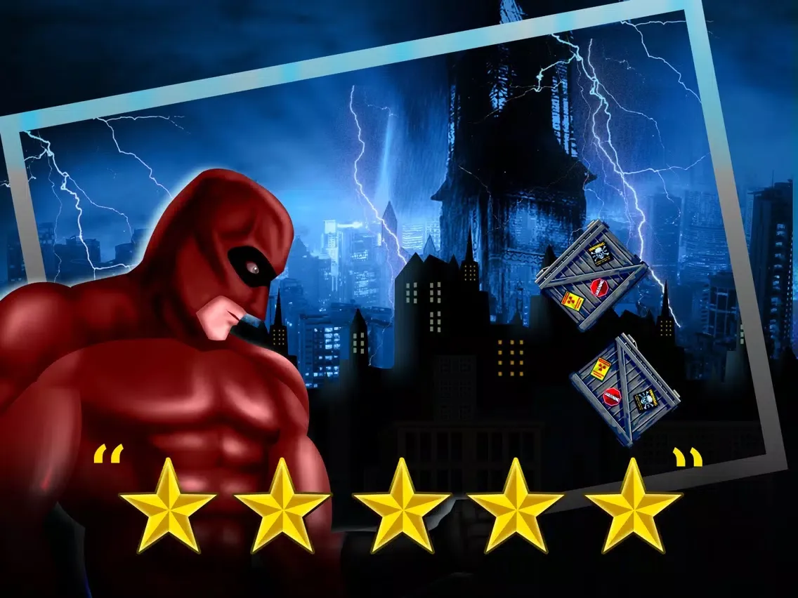 Dark Hero Returns Lite - The Superhero Knight saves the City - Free version iPad  Screenshots