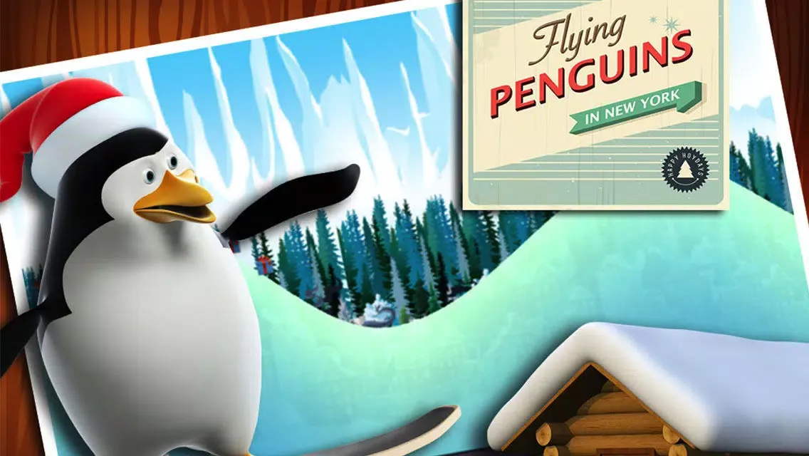 Flying Penguins in New York Free - The crazy birds sliding on the town - Free Version スクリーンショット