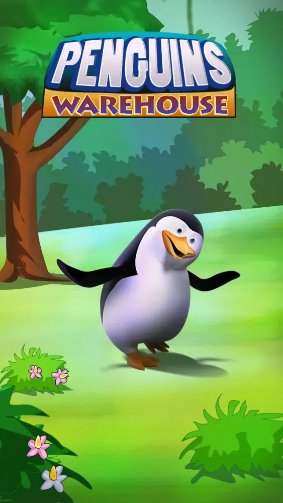 تصاویر Penguins warehouse Super Racer Lite Free - The Jumping Penguin Racing the clock in the crazy Warehouse - Free Version