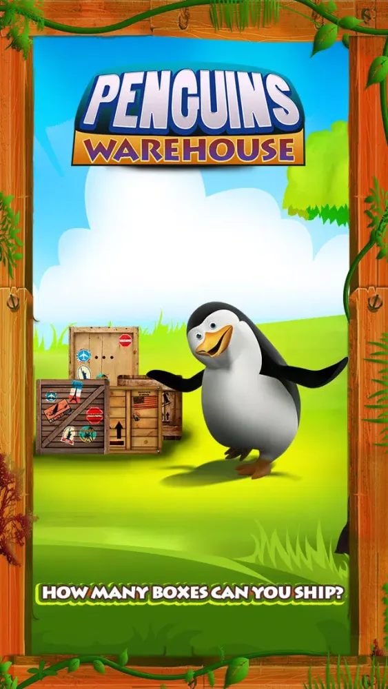 تصاویر Penguins warehouse Super Racer Lite Free - The Jumping Penguin Racing the clock in the crazy Warehouse - Free Version