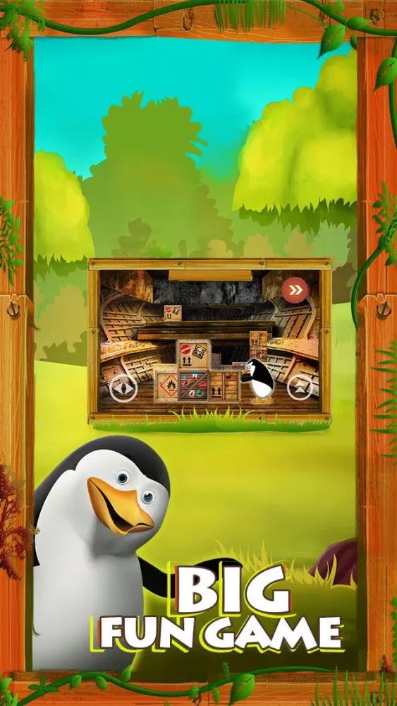 تصاویر Penguins warehouse Super Racer Lite Free - The Jumping Penguin Racing the clock in the crazy Warehouse - Free Version