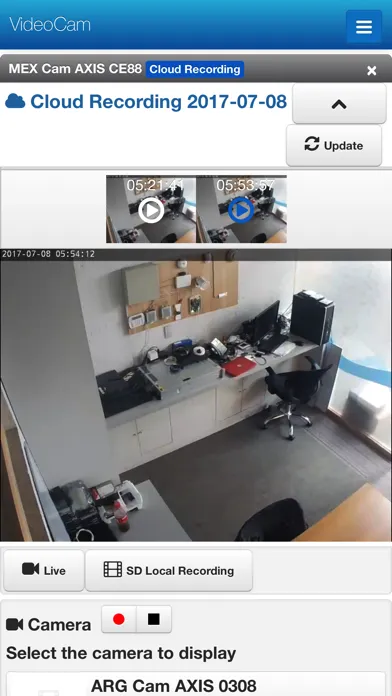 Ảnh chụp màn hình của Videocam Cloud