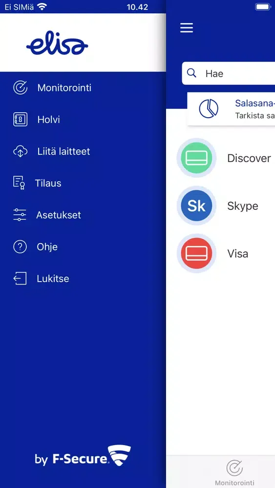 Скриншоты Elisa Identiteettisuoja