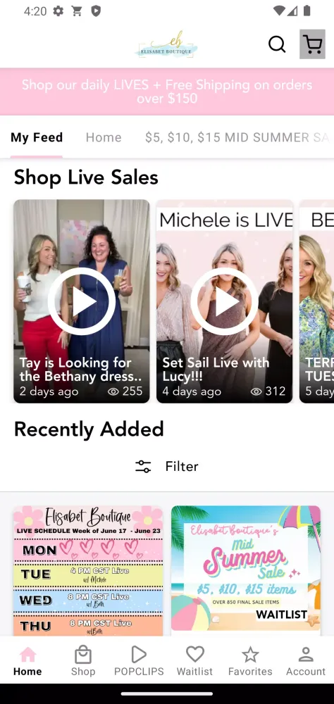 Elisabet Boutique Screenshots
