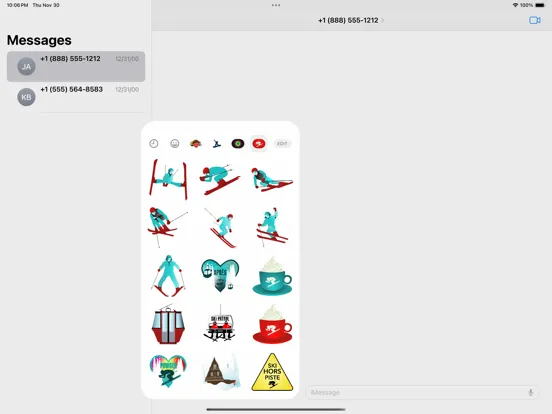 Zrzuty ekranu Ski Stickers iPad 