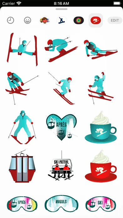 Zrzuty ekranu Ski Stickers