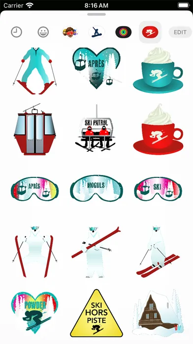 Zrzuty ekranu Ski Stickers