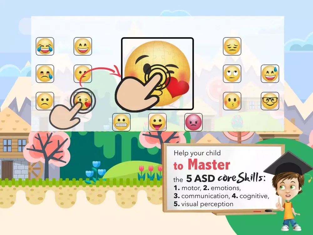 Ảnh chụp màn hình của Autism Emotion Therapy apps iPad 