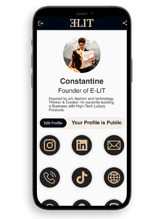 تصاویر E-LIT | Your Digital Card iPad 