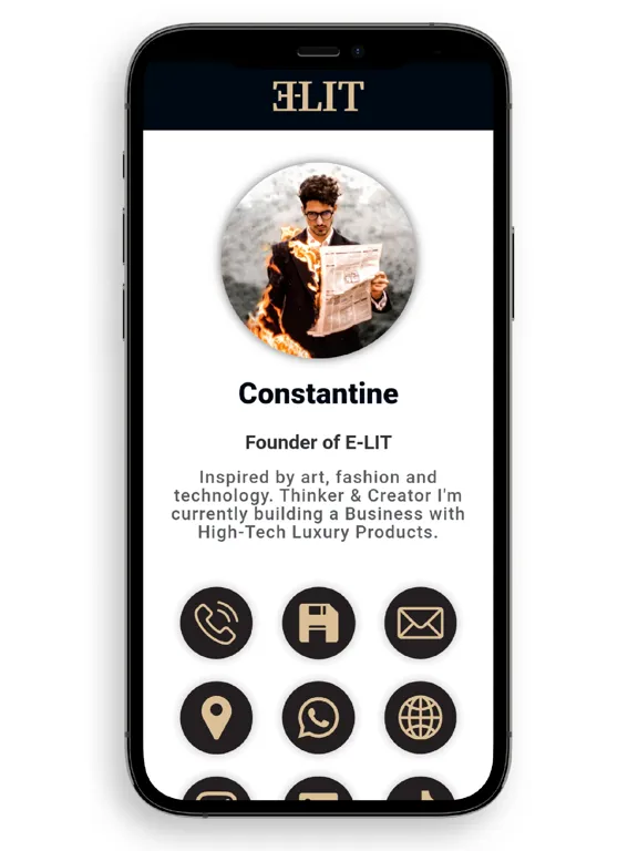 تصاویر E-LIT | Your Digital Card iPad 