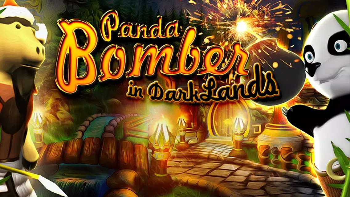 Tangkapan skrin Panda Bomber in Dark Lands