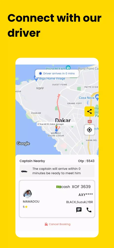 Tangkapan layar Elite Taxi Limo