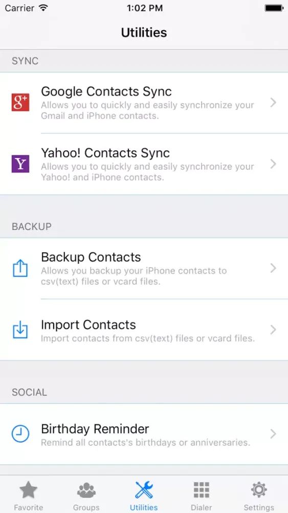 ZXContacts - Smart Contacts & Groups Manager Screenshots